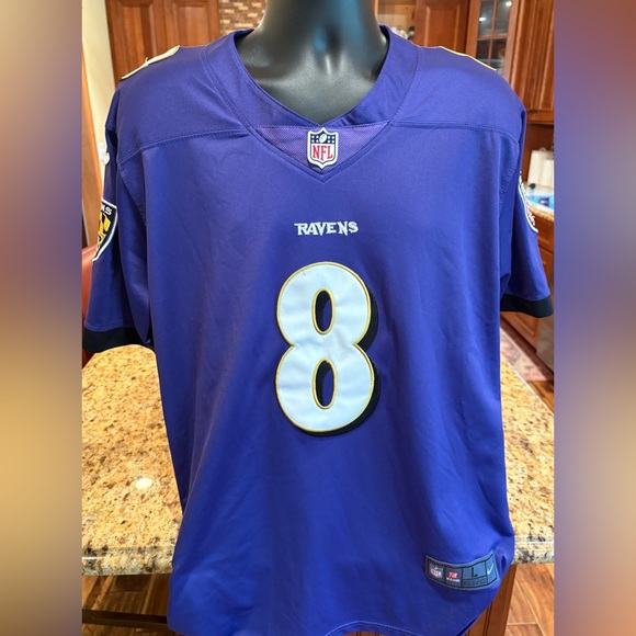 Baltimore Ravens Lamar Jackson NFL Jersey. Sharp purple with embroidered logos. - Picture 1 of 6